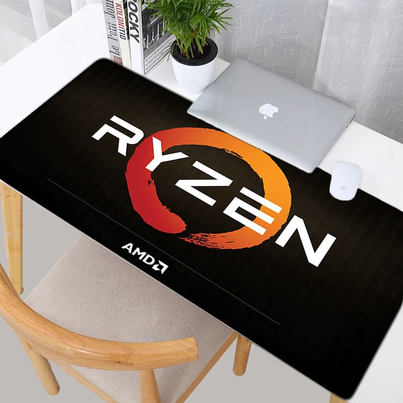 電競筆記本電腦AMD Ryzen 遊戲鼠標墊公司遊戲玩家配件可愛鍵帽墊桌面筆記本電腦墊卡哇伊辦公桌 900x400 鍵盤大號