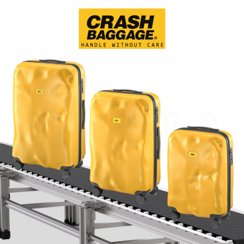 Crash Baggage Icon Yellow 行李箱