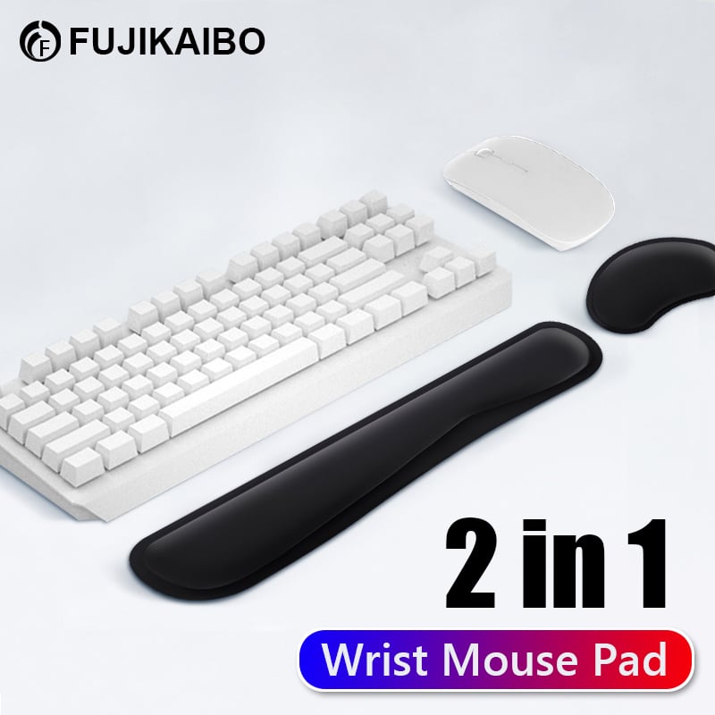 電競筆記本電腦Universal Wrist Rest Mouse Pad Keyboard Mouse Liner Non-slip Pad Mat For PC Gamer Laptop Notebook High Quality Wrist Protect