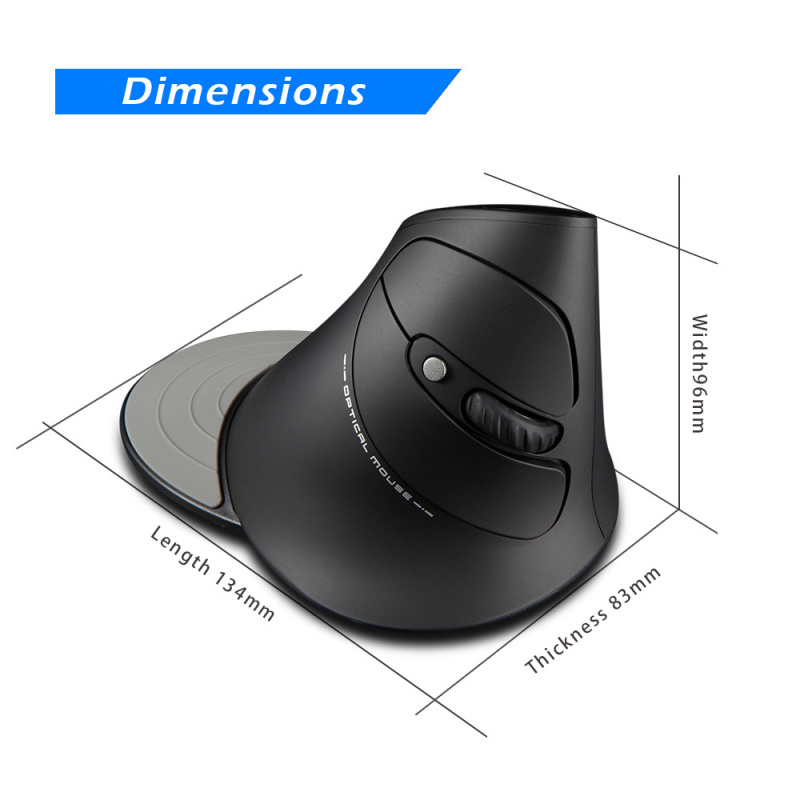 電競筆記本電腦Xiaomi Vertical Mouse 2.4GHz Wireless Gaming Mouse 6 Keys Ergonomic Optical Mice with 3 Adjustable DPI f