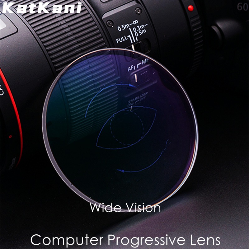 電腦鏡頭KatKani 1.56 1.61 1.67 1.74 超薄超輕超廣角光學處方電腦漸進多焦點鏡片
