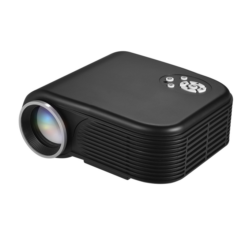 投影機便攜式 LED 迷你電影投影儀 1080P 支持 30-100 英寸投影尺寸，帶 AV VGA USB TF HD 輸入端口視頻投影儀