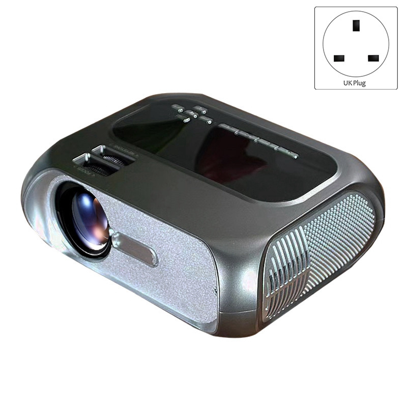 投影機投影儀 T7 3000-3999 流明 1080P 家用親子便攜式投影儀家庭辦公室迷你 LED 電視 英式插頭