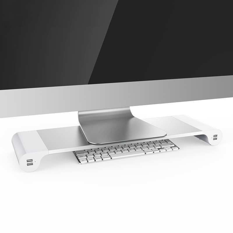 鋁合金電腦顯示屏USB墊高支架