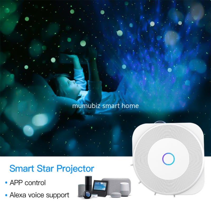 投影機New upgraded Smart Star Projecter Wireless Tuya APP Control With Music Rhythm Sycn Nebula Projector Voic