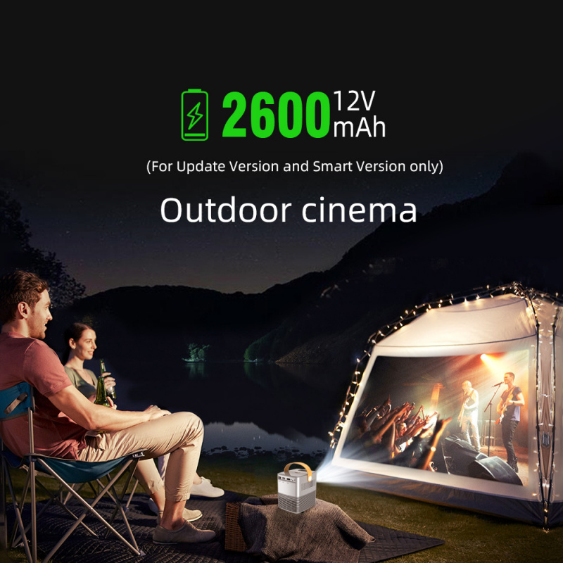投影機BYINTEK C720 可充電戶外家庭影院 LED 迷你便攜式全高清投影儀，適用於 1080P 3D 4K 影院