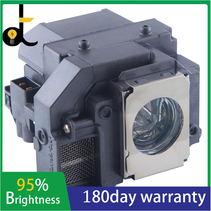 投影機用於 EPSON EX5200 EX7200 PowerLite 1220 1260 S10+ S9 VS 200 H367A H367B H367C 的 A+質量和 95% 亮度投影儀燈泡 ELPLP58