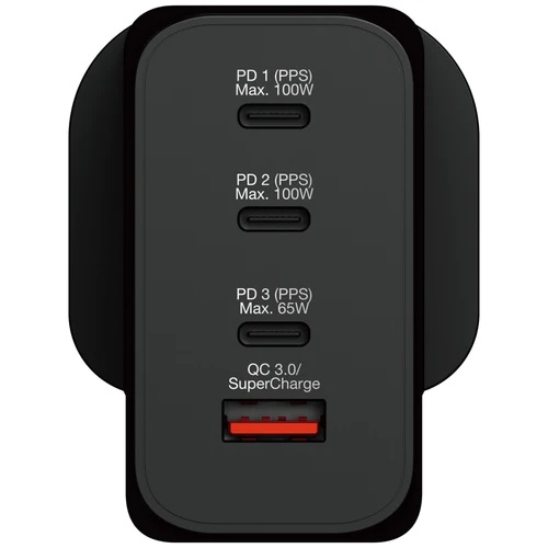 Verbatim 4 Port GAN PD3.0 200W PD & QC3.0 USB 充電器 3-7工作天寄出