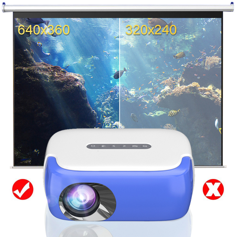 投影機LEJIADA NEW RD860 Portable LED Video Mini Projector, Multimedia Interface Home Entertainment Media Player 640 360 Pixels