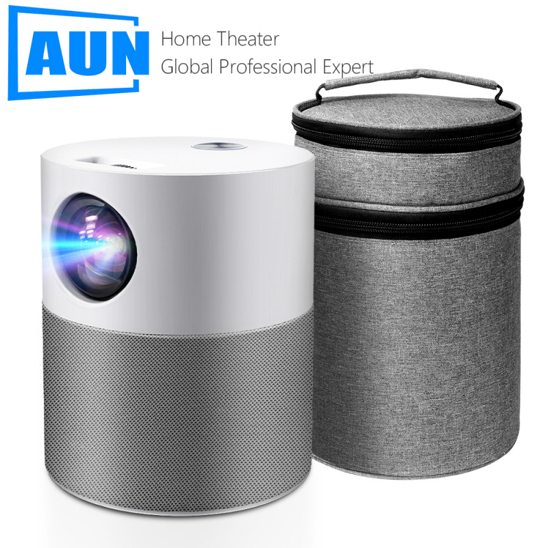 投影機AUN ET40 LED 投影儀全高清 1080P Android 9 Beamer 電影迷你投影儀 4k 解碼視頻投影儀適用於家庭影院影院