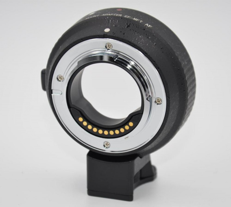 轉接環EF-MFT 自動對焦 AF EF 鏡頭轉 Micro M 4 3 M43 帶芯片的轉接環，適用於松下 G1 g6 G3 GH1 GF1 GF3 E-P1 E-PL3 相機