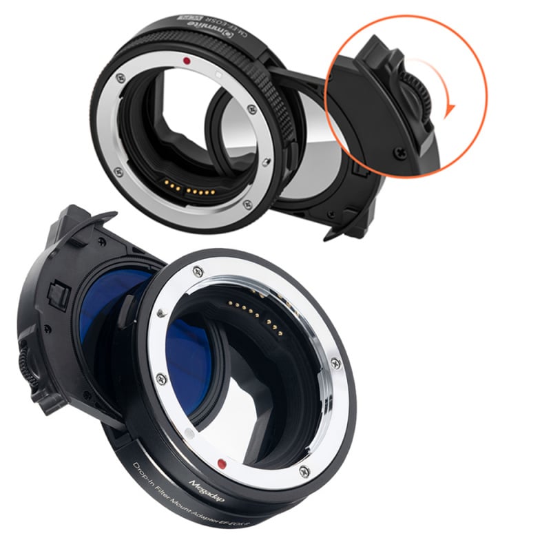 轉接環CPL ND 插入式濾鏡 + 自動對焦 EF-EOSR 鏡頭卡口轉接環，適用於佳能 EF 鏡頭至 EOS R RP R7 R6 R5 R3 R10 相機機身