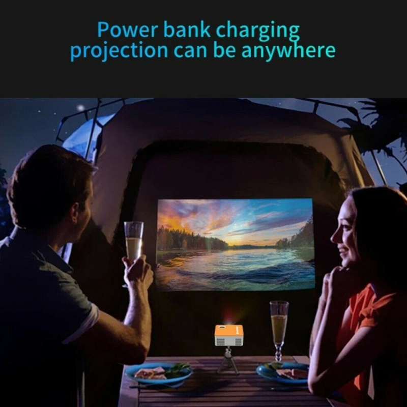投影機1 件迷你投影儀便攜式 Wifi Android 8.1 家庭影院適用於 1080p 視頻投影儀 LED 電話視頻 3d 投影儀電話投影儀