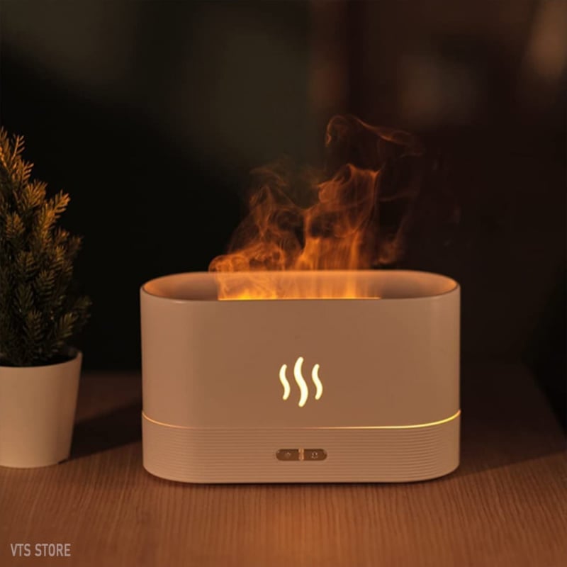 180 毫升酒店火焰效果擴散器香薰機香味 LED 燈空氣加濕器超聲波適用於 USB 新創意