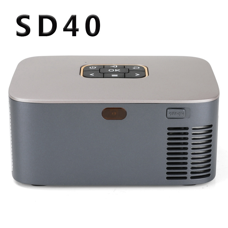 投影機Top Deals 投影儀 SD40 1000 流明 1080P 迷你家用親子便攜式投影儀迷你 LED 電視 歐盟插頭