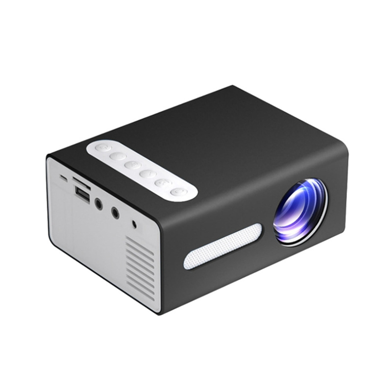投影機T300 LED 迷你投影儀家庭影院媒體音頻播放器支持 1080P 視頻袖珍便攜式投影儀