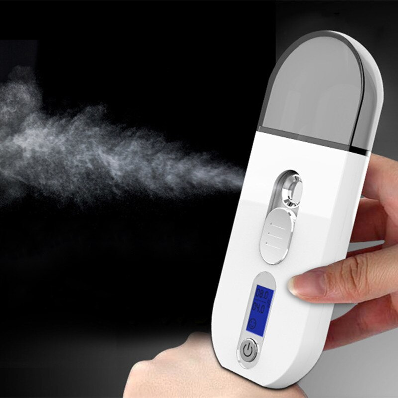 納米噴霧保濕器面部加濕器皮膚水分檢測儀便攜式可充電噴霧器