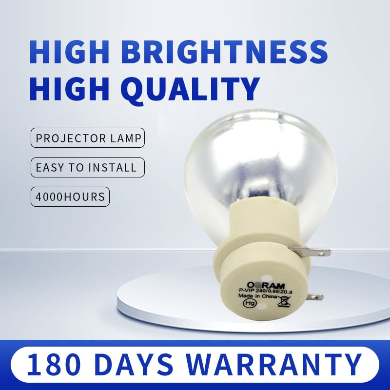 投影機5J.J6P05.001 燈泡 P-VIP240 0.8 E20.8 適用於 Benq MW721 W1070 的高質量兼容投影儀燈泡，保修期為 180 天