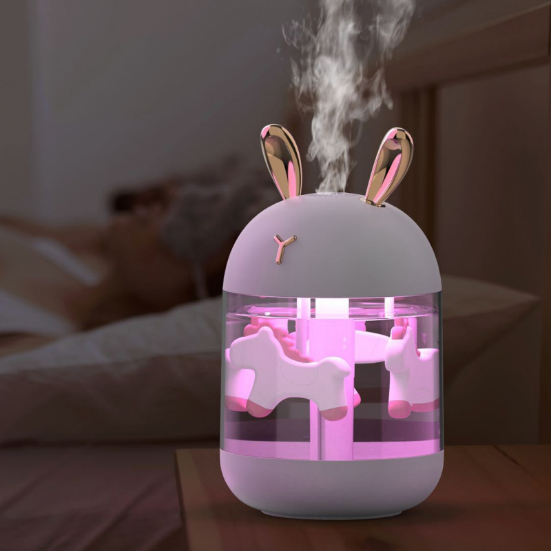 新款可愛寵物加濕器精油擴散器迷你加濕器家用香薰臥室噴霧器超聲波汽車擴散器