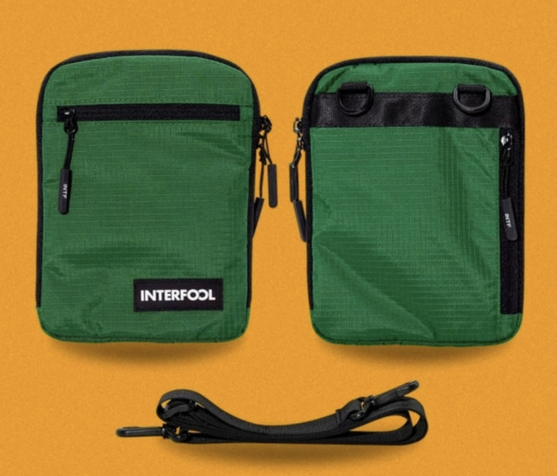 INTERFOOL原創品牌大容量多功能戶外超薄防水單肩斜跨包