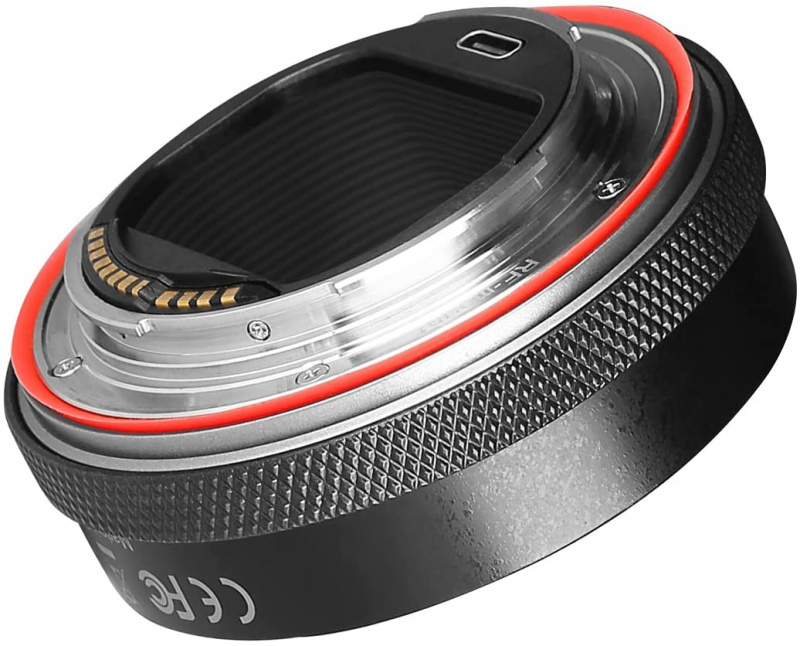 轉接環美克 MK-EFTR-B 自動對焦鏡頭適配器，帶控制環，適用於佳能 EF EF-S 鏡頭至佳能 EOS R RP R5 R6 C70 和 RED Komodo 相機