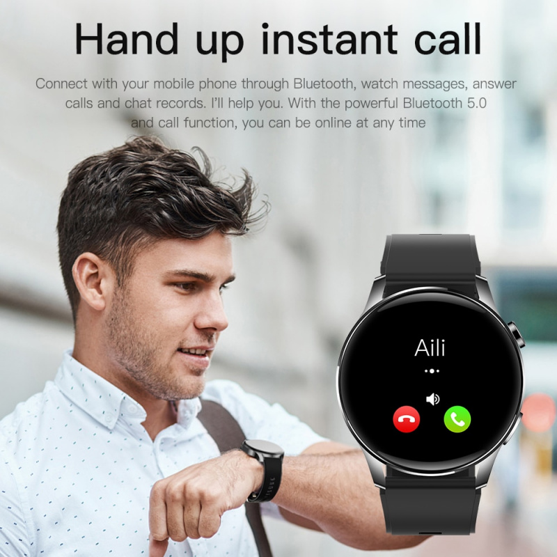 小米智能手錶男士女士防水多運動心率監測器 NFC 藍牙通話智能手錶適用於 Android IOS MI 手錶