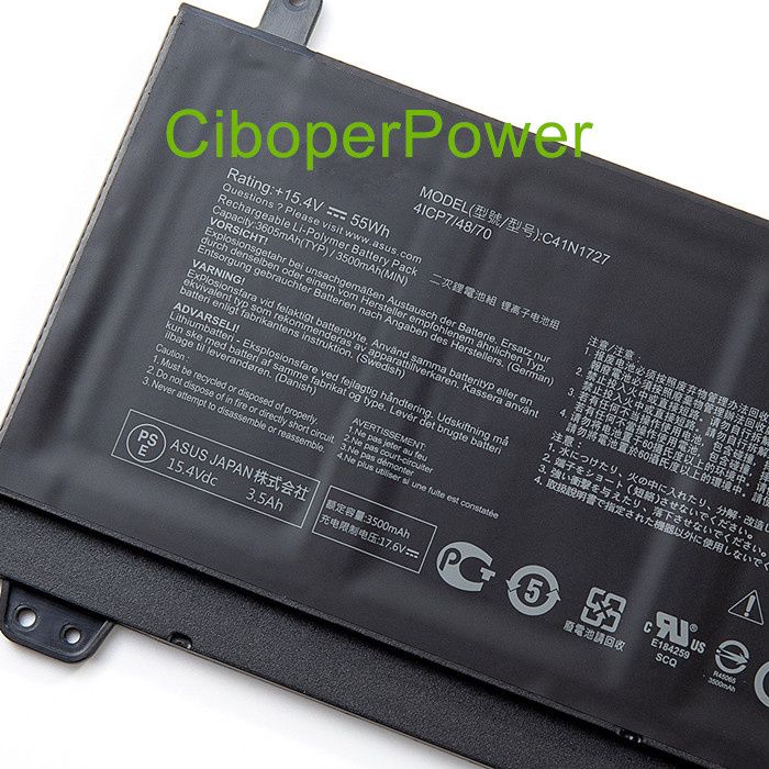 原裝品質筆記本電池 適用於GM501 GM501GM GM501GS C41N1727 0B200-02900000 15.4V 55WH