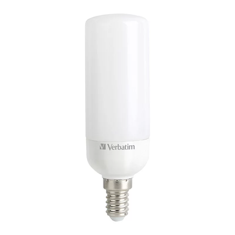 Verbatim LED 燈泡 - 柱型 T-37 (7.5W/E14燈座/3000K/非調光/暖白) (一套2件) [#65768-2]