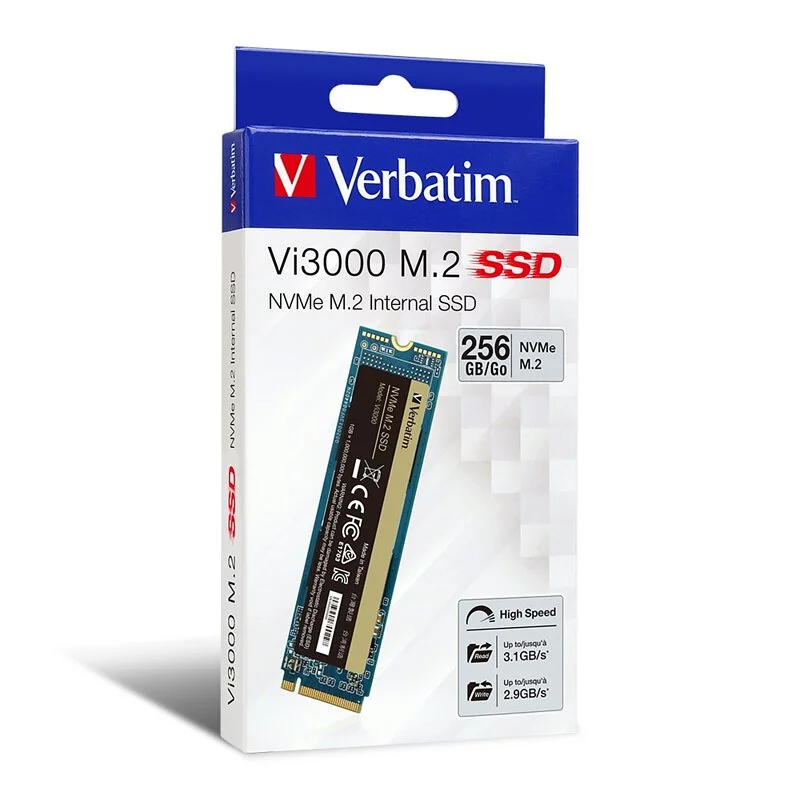 Verbatim Vi3000 NVMe M.2內置式SSD 256GB 512GB [#66383(256GB)、#66384(512GB)]