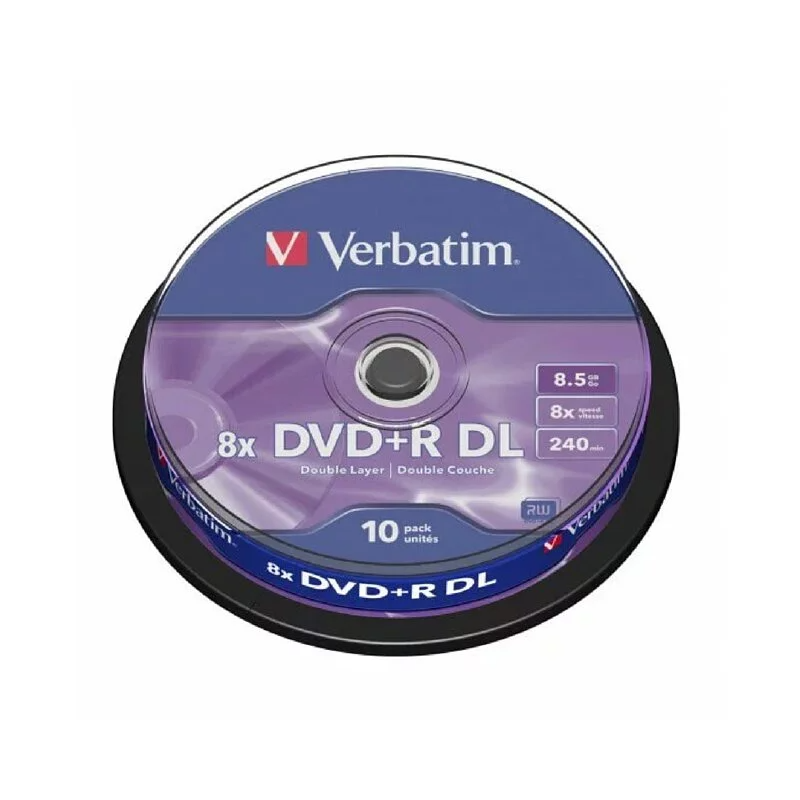 Verbatim DVD+R 8.5GB Double Layer 10P [#43666]