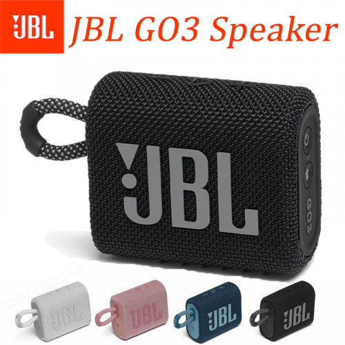 Original JBL GO3 Outdoor Waterproof Portable Power Bluetooth Speaker Wireless Sound Column Subwoofer Music Center 3D Stereo