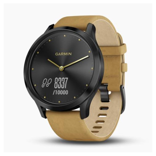 Garmin Vivomove HR Premium 皮革錶帶 智能手錶 [中/英文版]