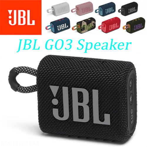 Portable Original JBL GO3 Wireless Bluetooth Speaker IPX7 Waterproof Speaker Outdoor Speakers Sport Bass Sound Battery Stereo