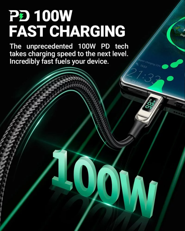 Acefast Charging Data  C6-03 USB-C to USB-C 100W (2m) Cable
