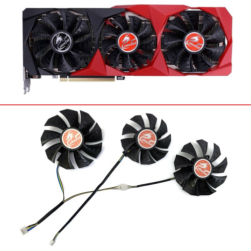 NEW Cooling Fan For Colorful RTX3060 GeForce RTX 3090 3080 Ti RTX3070 RTX 3060 Ti Graphics card Fan 75MM 85MM 4PIN GPU FANS