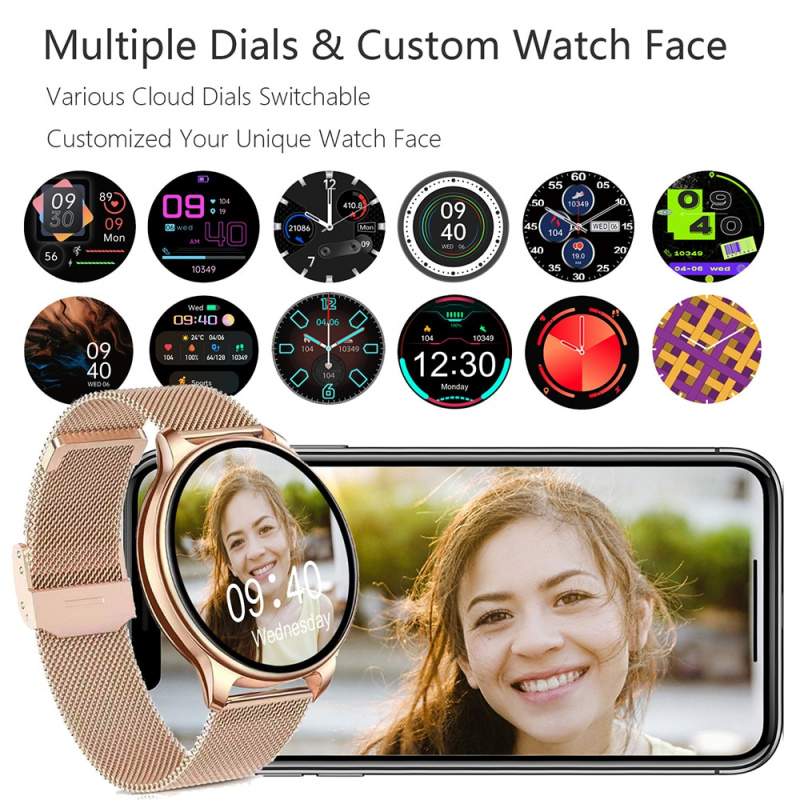 2022 New Bluetooth Answer Call Smart Watch Women With Rotate Button Men Women Dial Call Smartwatch Sport Fitness Tracke Bracelet