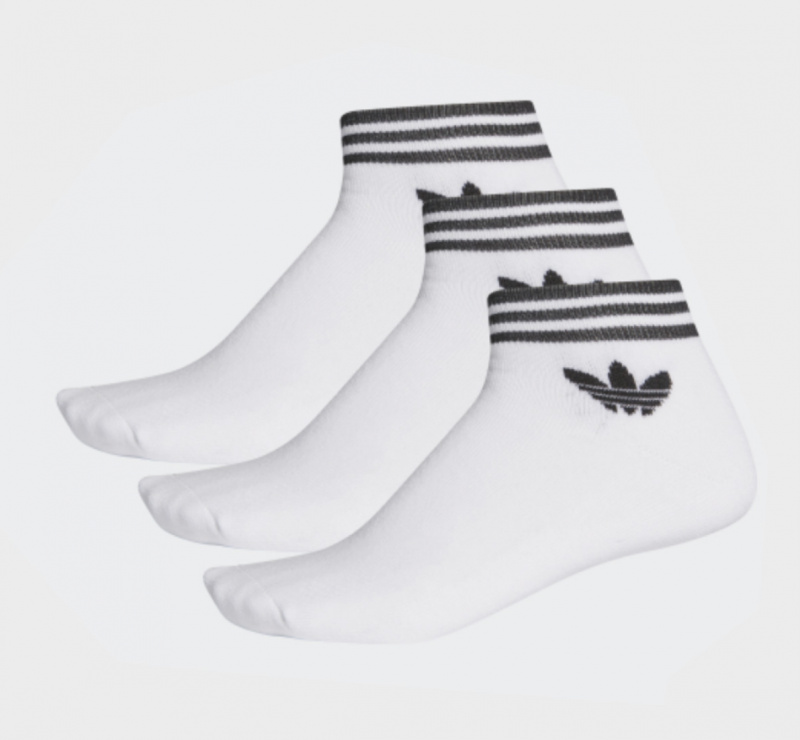日本Adidas Originals TREFOIL 襪 (3對) [白色]