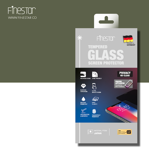 FineStar 2.5D 孤邊防窺全螢幕保護玻璃貼 [iPhone 11/ 11 Pro/ 11 Pro Max]