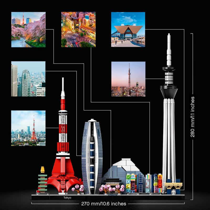 （2人成團Combo Set) LEGO Architecture 21051 Tokyo Japan 東京 日本  *2盒