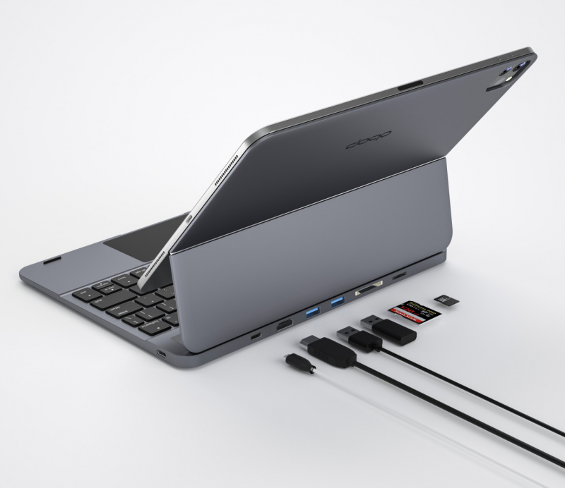DOQO 3懸浮磁吸鍵盤連觸控板及多擴展器 [iPad Pro 11/iPad Air]