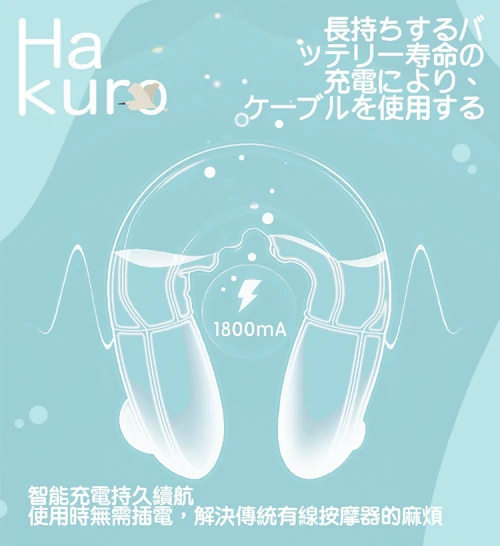 Hakuro 無線充氣加熱按摩頸枕 3-7工作天寄出