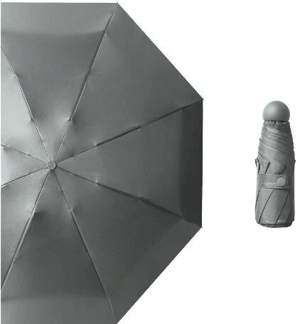 輕便五折黑膠防曬遮陽防紫外線 晴雨傘(多色可選)