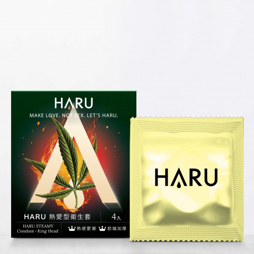 HARU STEAMY 熱愛型 4 片裝 乳膠安全套