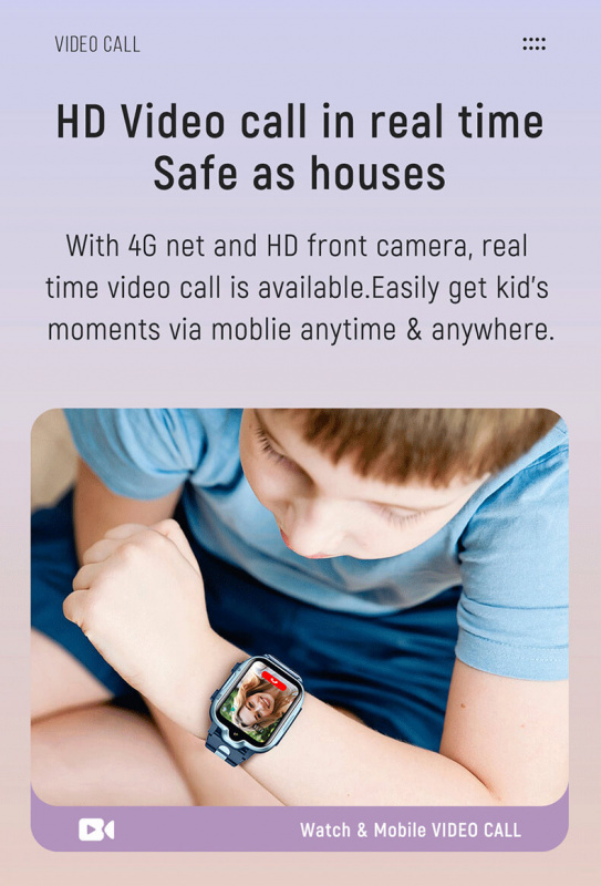 DCT K-A72 4G 兒童GPS功能智能手錶