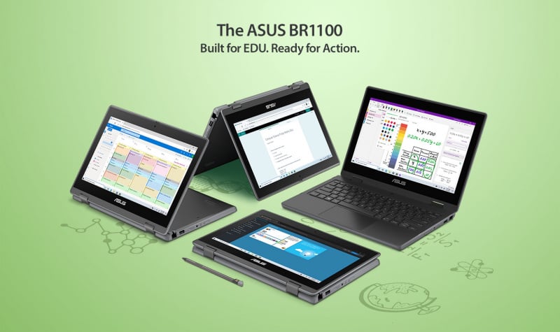 ASUS BR1100F 12" 觸控式筆記型電腦 [BR1100FKA] (加送128GB SSD) 專為學生設計