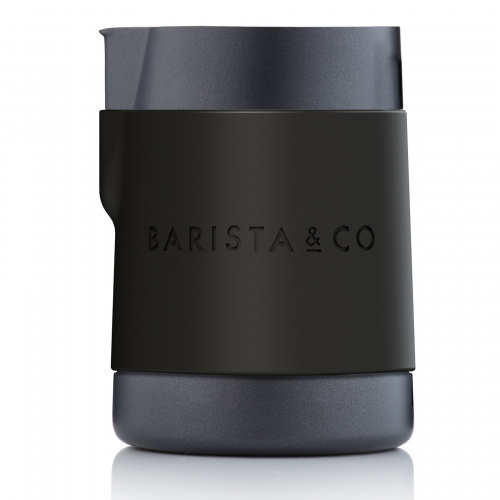 Barista & Co Shorty不銹鋼專業牛奶壺(600ml) - 黑色