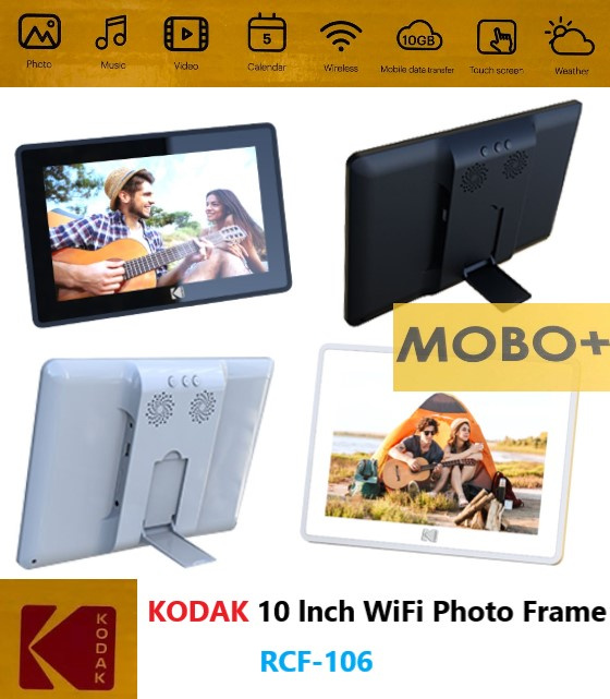 【香港行貨】Kodak 10 lnch WiFi Photo Frame WIFI 智能相架 (RCF-106) [2色] [可通過WIFI連接APP放相片]