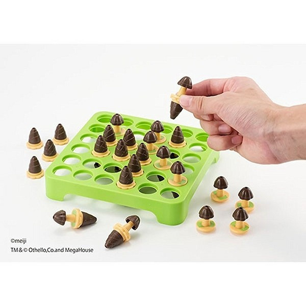 日本MegaHouse 明治蘑菇vs竹筍巧克力造型黑白棋