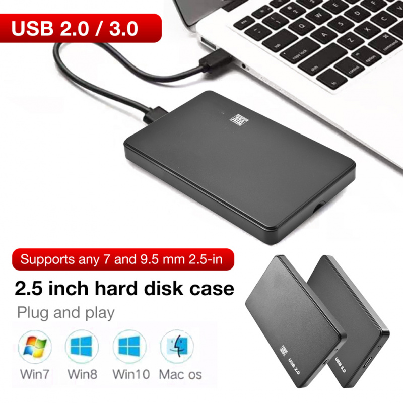 SATA轉USB2.0 3.0 2.5寸硬盤盒外置硬盤盒帶USB線硬盤盒USB3.0