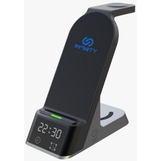 Infinity T6 6合1功能四輸出無線充電座 黑色 IN-T6-BK - Choice Digital Centre